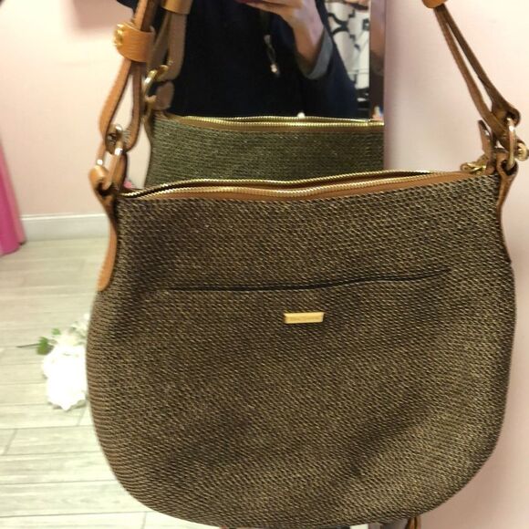 Eric Javits Ny woven tan brown handbag. - Picture 8 of 8
